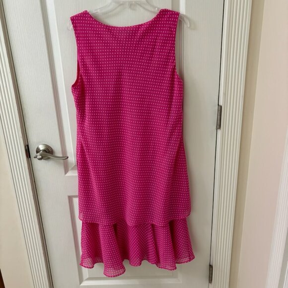 Draper's & Damon's Pink/White Dot Jacket Dress, PL - Picture 4 of 8